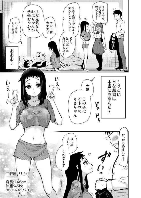 Hな風習がある義母の田舎で、初対面の従妹とHする話。 画像3